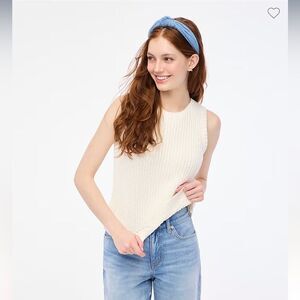 NWT J Crew Factory Ivory Sweater-vest